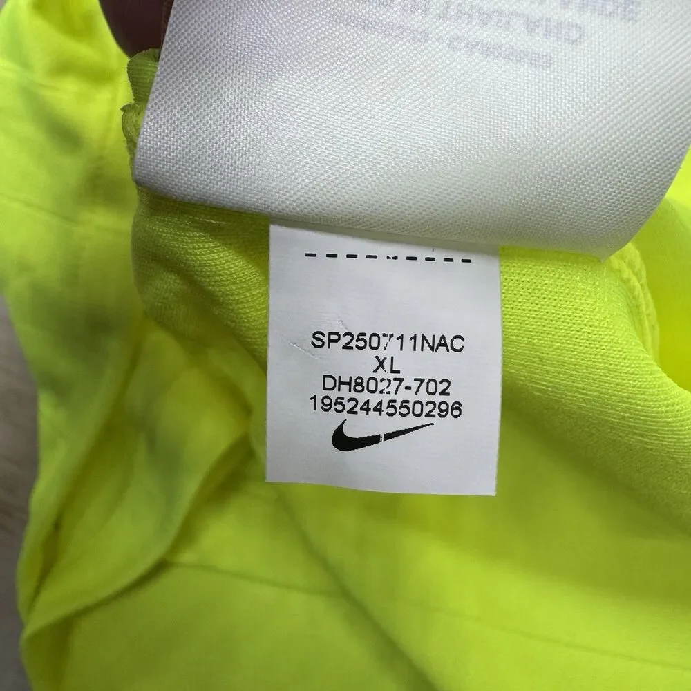 NEW Nike Dri-FIT Soccer Referee Jersey Shirt SLIM Fit Volt XL Mens DH8027-702 - Picture 12 of 15